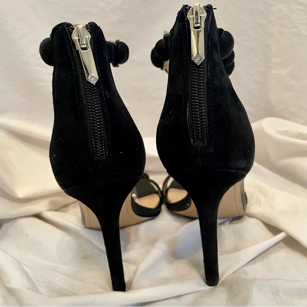 Sam Edelman Addison Black Suede Zipper Back Stiletto Heel Women’s Size 9 - Picture 12 of 15